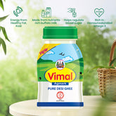 Premium Agmark Pure Desi Ghee By Vimal | Natural & Rich Flavor Healthy Desi Ghee Ideal For Bakes Cookies | (500ml) 16.9 Ounce | Plastic Bottle
